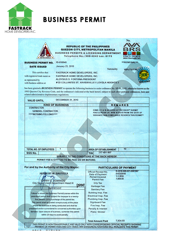 BUSINESS PERMIT